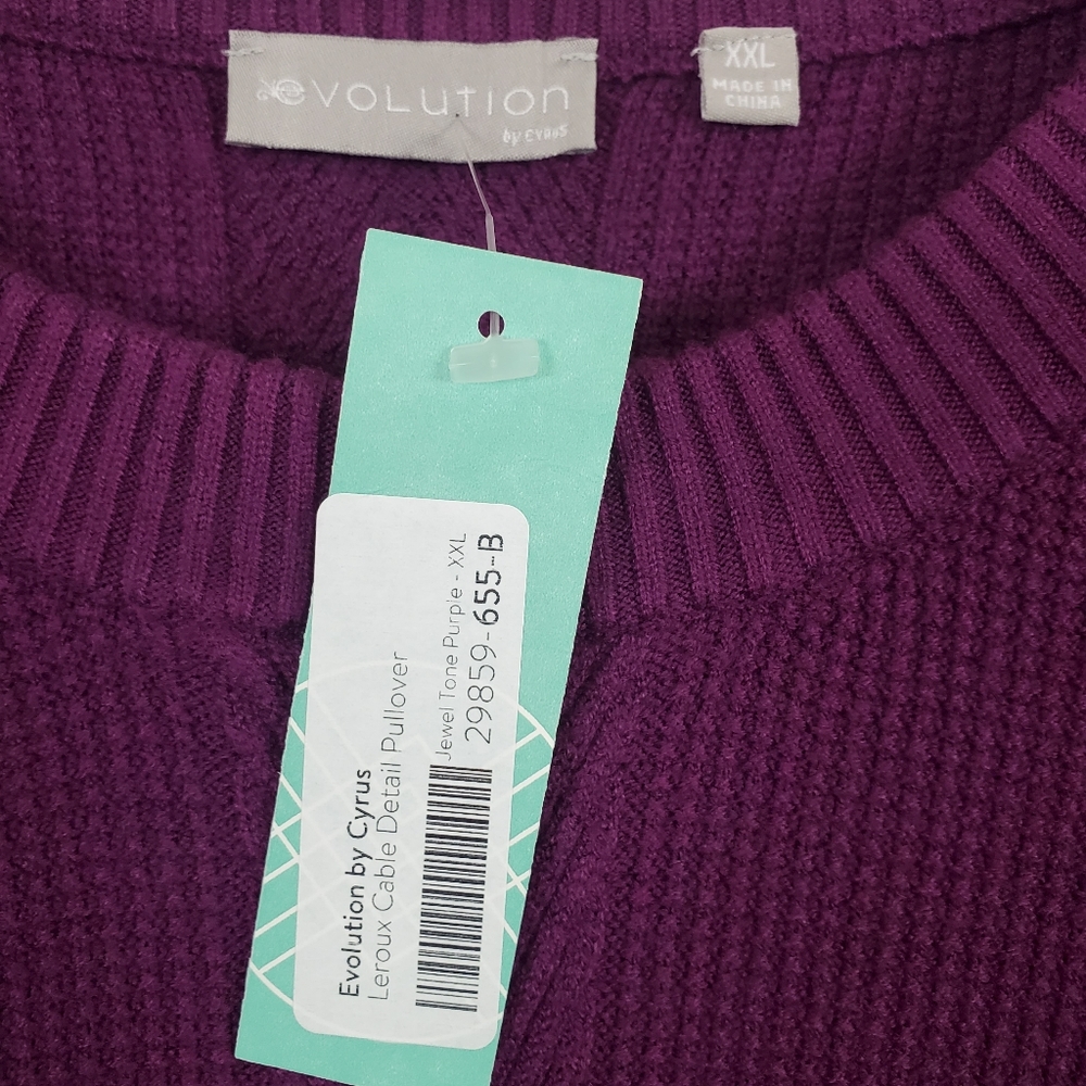 Evolution by Cyrus for Stitchfix NWT cable knit sweater - Picture 6 of 6